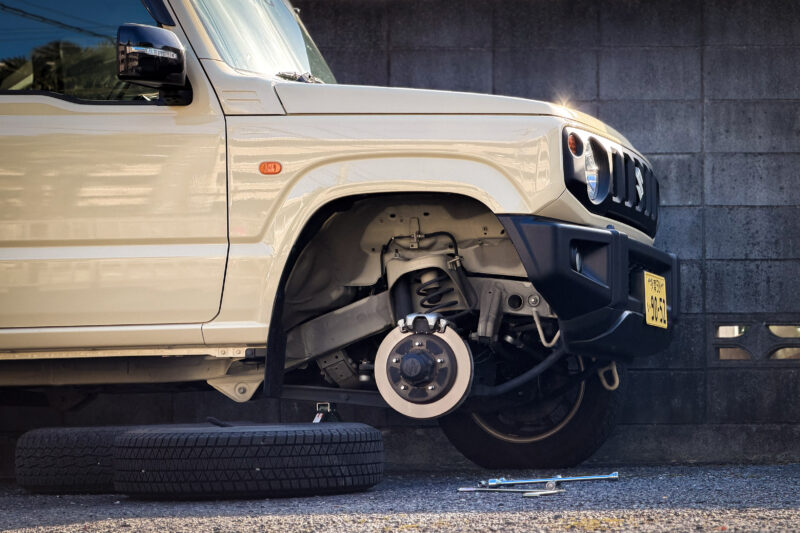 ジムニーのタイヤを履き替えた