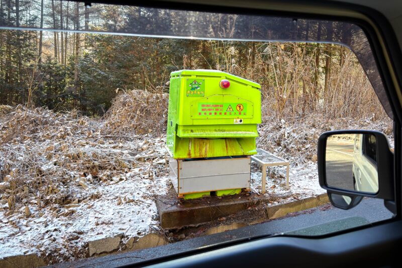 冬といえばこれ。車が見事に汚れる季節